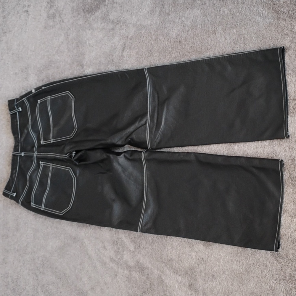 We The Free Faux Leather Topstitch Pants - Picture 6 of 7
